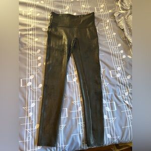 Faux leather Spanx leggings